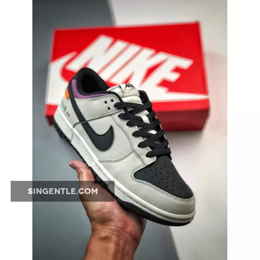 no-brainer* x Nike Dunk Low 'AE86' Grey Black Purple / tofu shop dunks