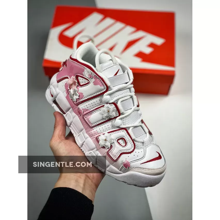 Nike Air More Uptempo GS White Pink Uptempo White Pink