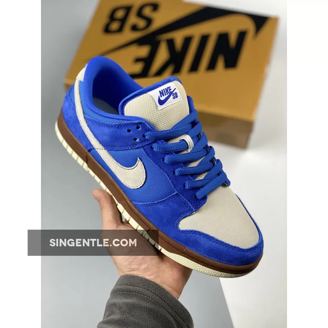 Sb Gold Nike Dunk Low Varsity Royal/Mettalic Vegas Gold