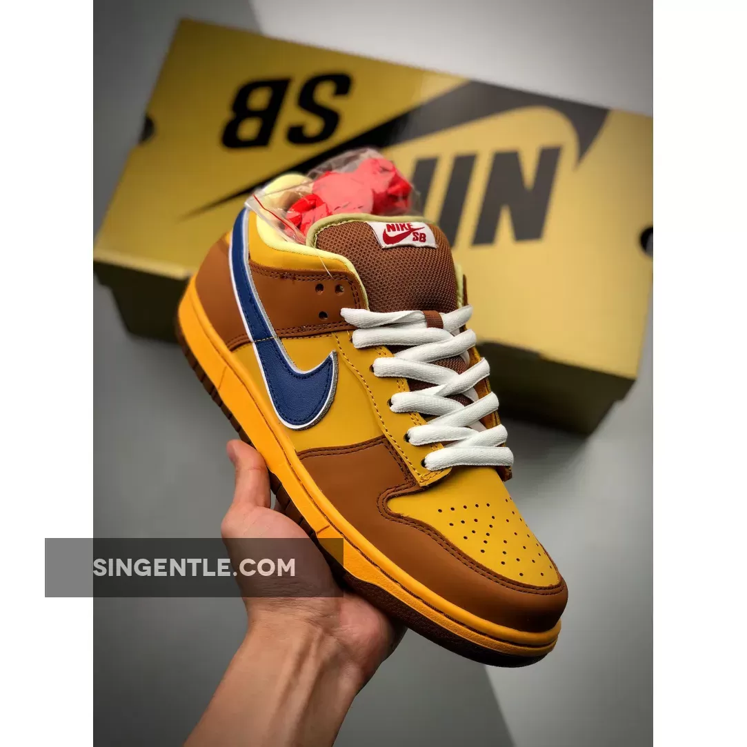 Newcastle Sb Nike Dunk Low SB Premium 'Newcastle' Gold/Atlantic Blue 313170-741