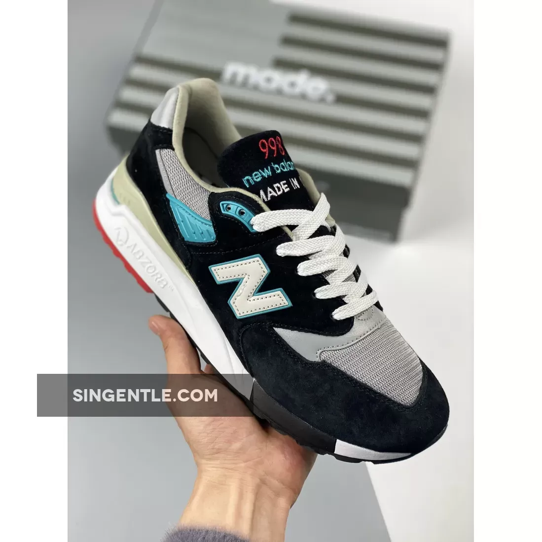 New Balance 998 Connoisseur Rockabilly Black/Grey-Teal M998CBB