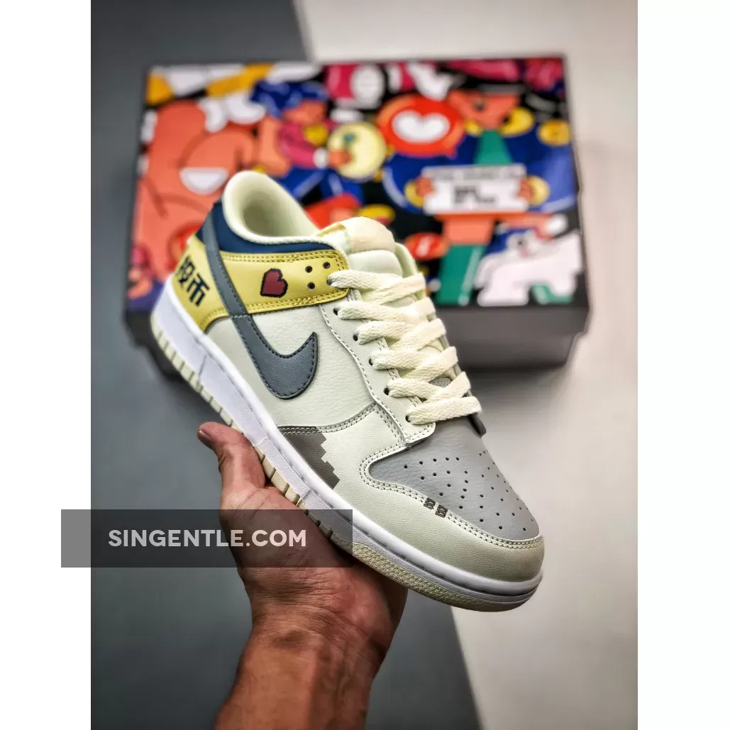 Where To Buy Nike Dunk Low White Yellow Blue