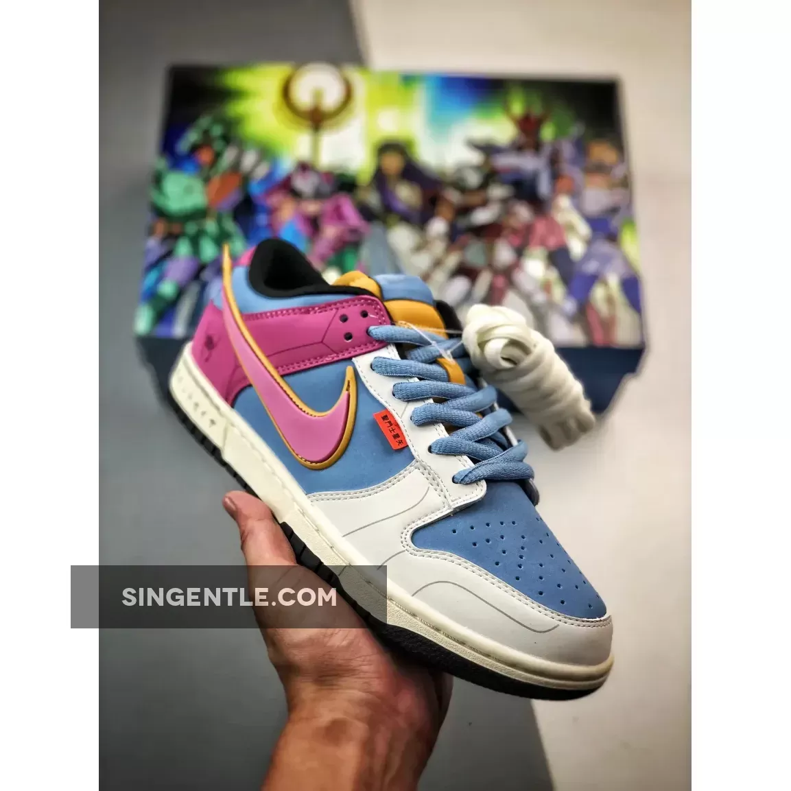 Saint Seiya X Nike Dunk Low Sail Red Blue New Releases SN-850707779