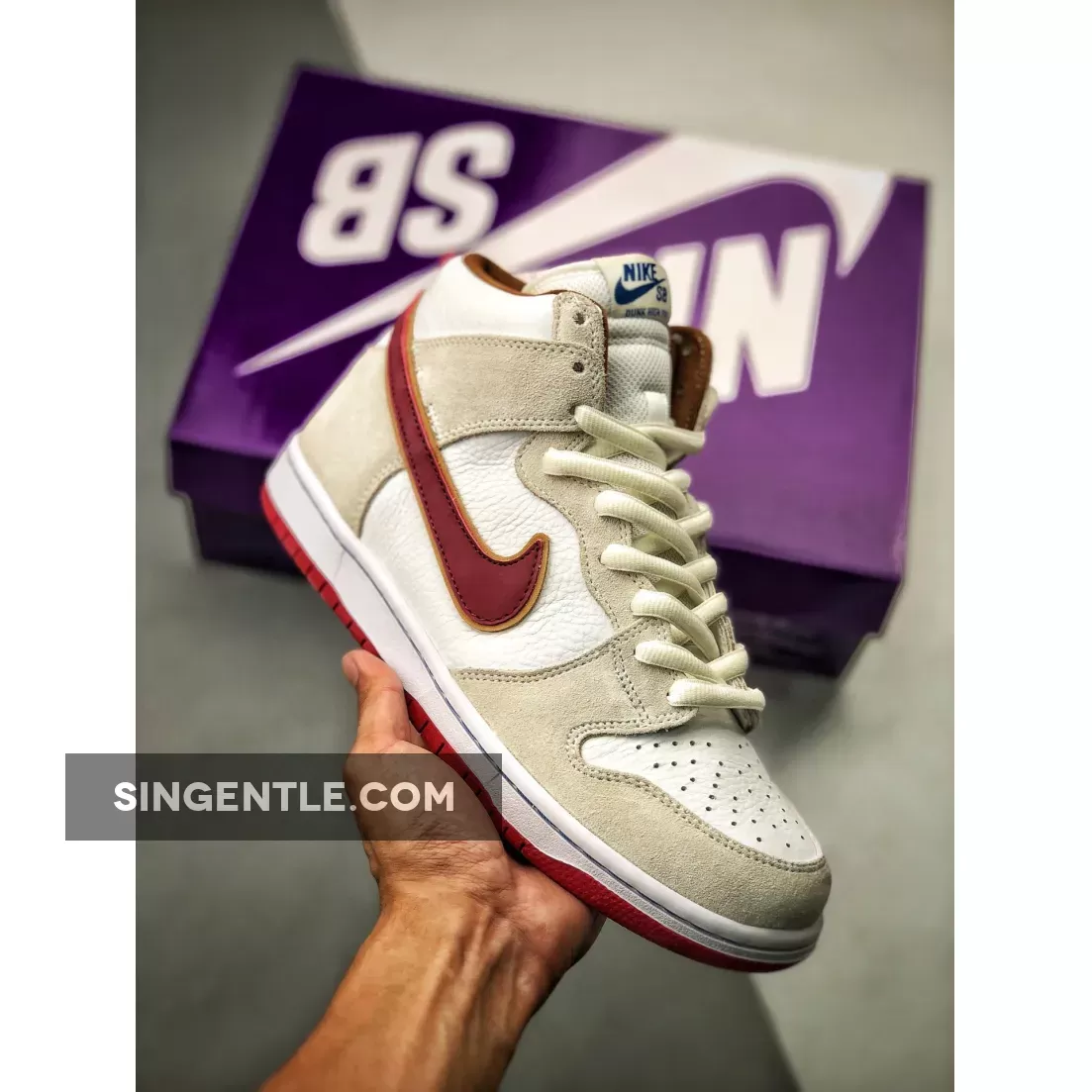 Nike SB Dunk High 'Team Crimson #sb sail