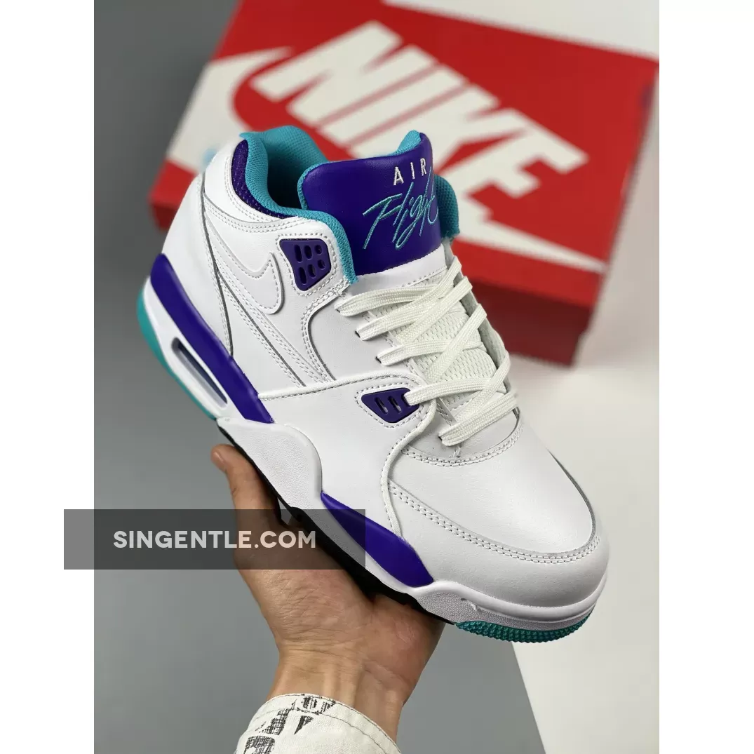 Nike Air Flight ’89 White/Dark Concord-Hyper Jade 306252-113