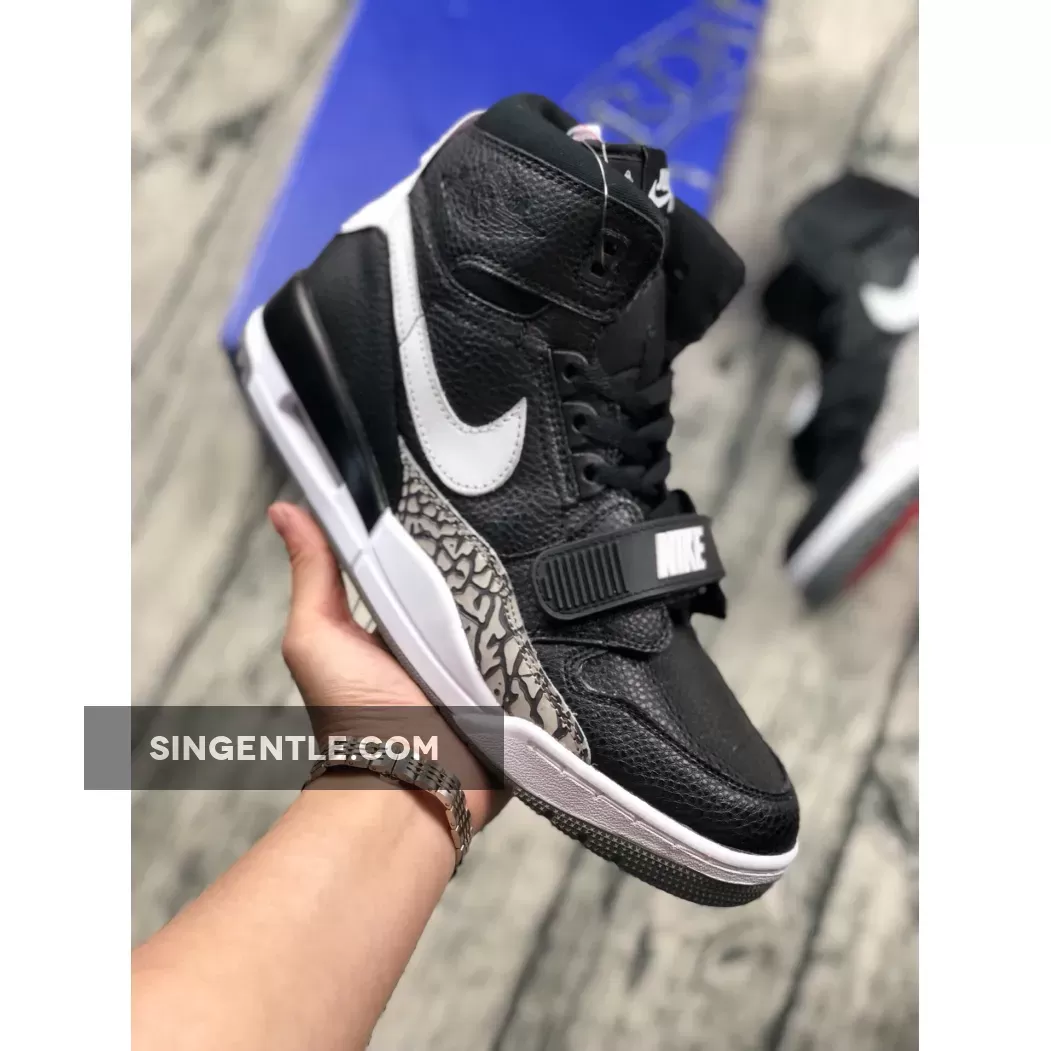 Don C x Jordan Legacy 312 'Black Cement' Black/White jordan legacy 312 black cement