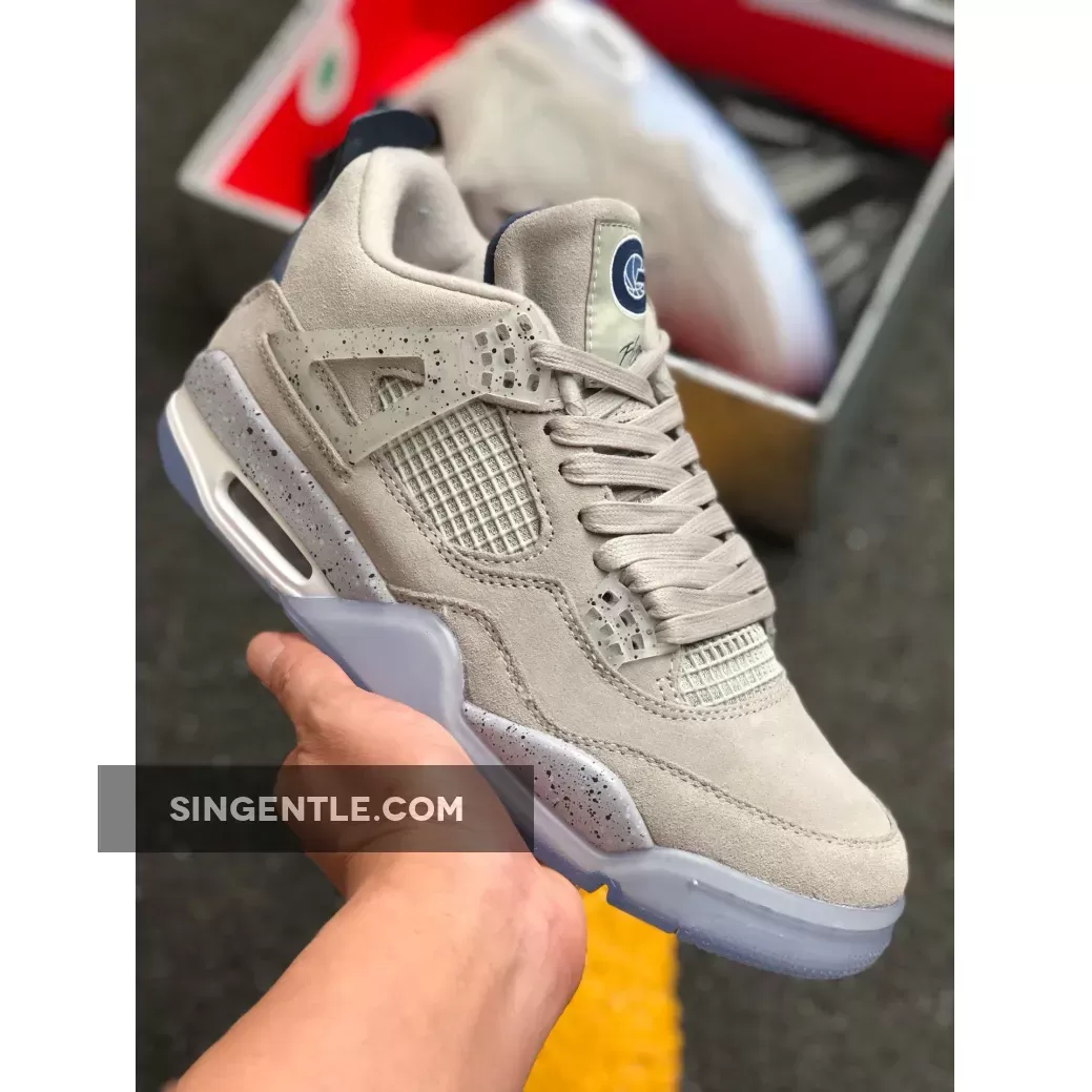 Air Jordan 4 Georgetown PE Grey Suede