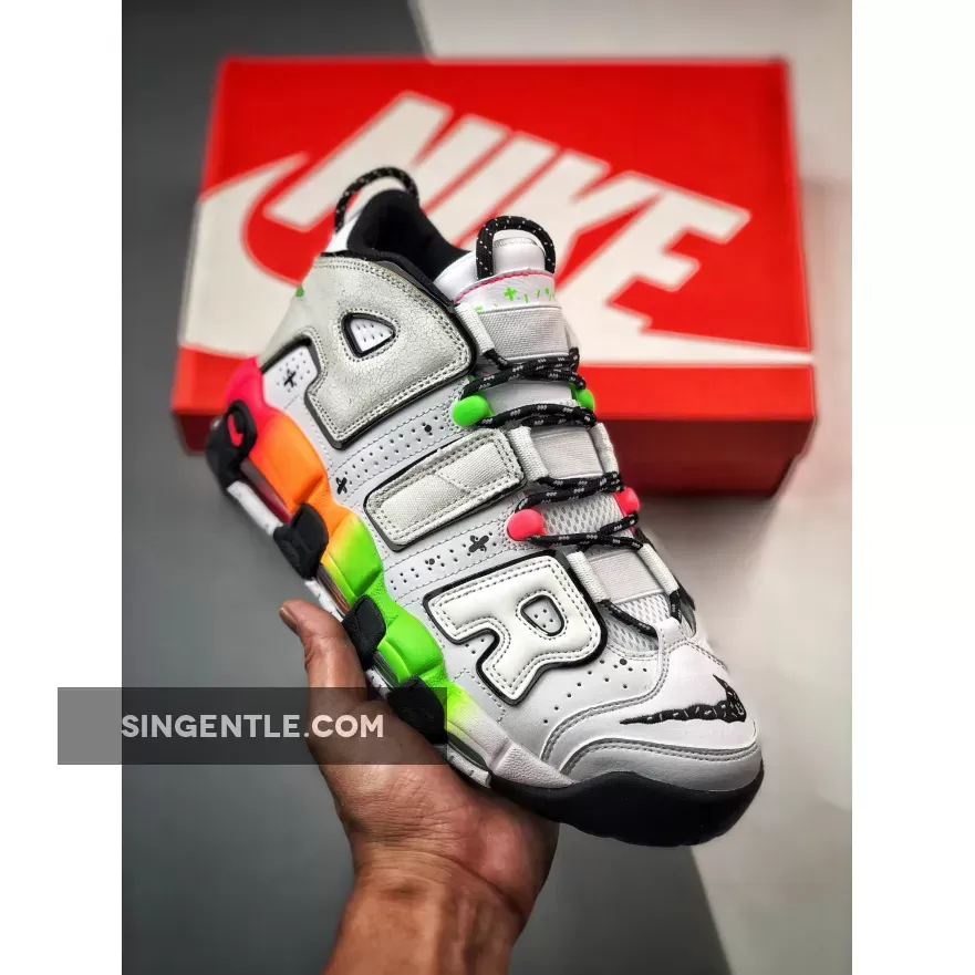 Nike Air More Uptempo 'Gradient Midsoles' White Total Orange DV1233-111 #white and orange uptempos