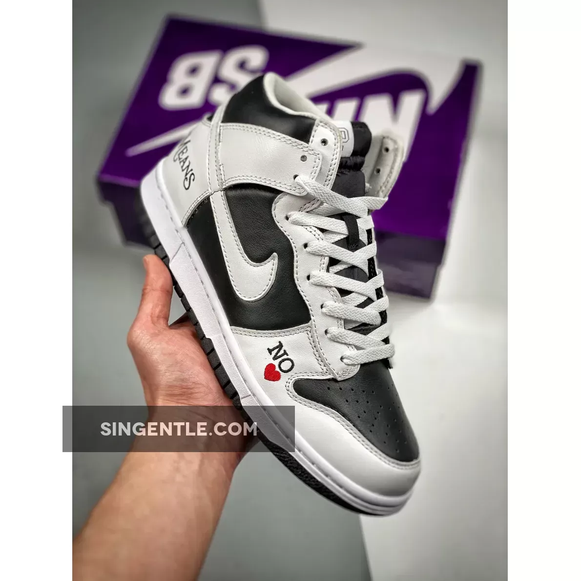 Supreme x Nike SB Dunk High 'By Any Means' White Black DN3741-002 - supreme x nike sb dunk high by any means