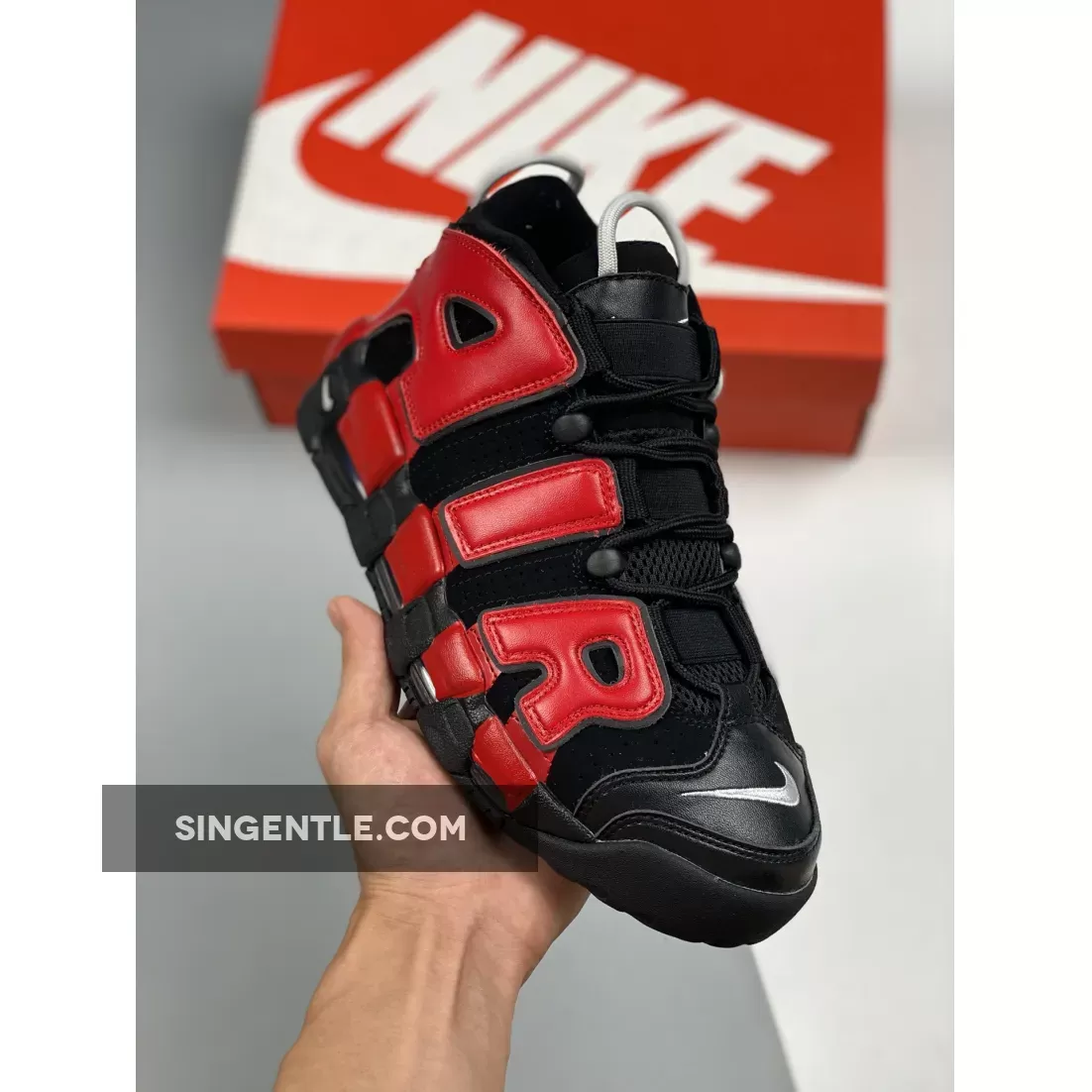 Nike Air More Uptempo Alternates Navy and Red AIR #black and red uptempo