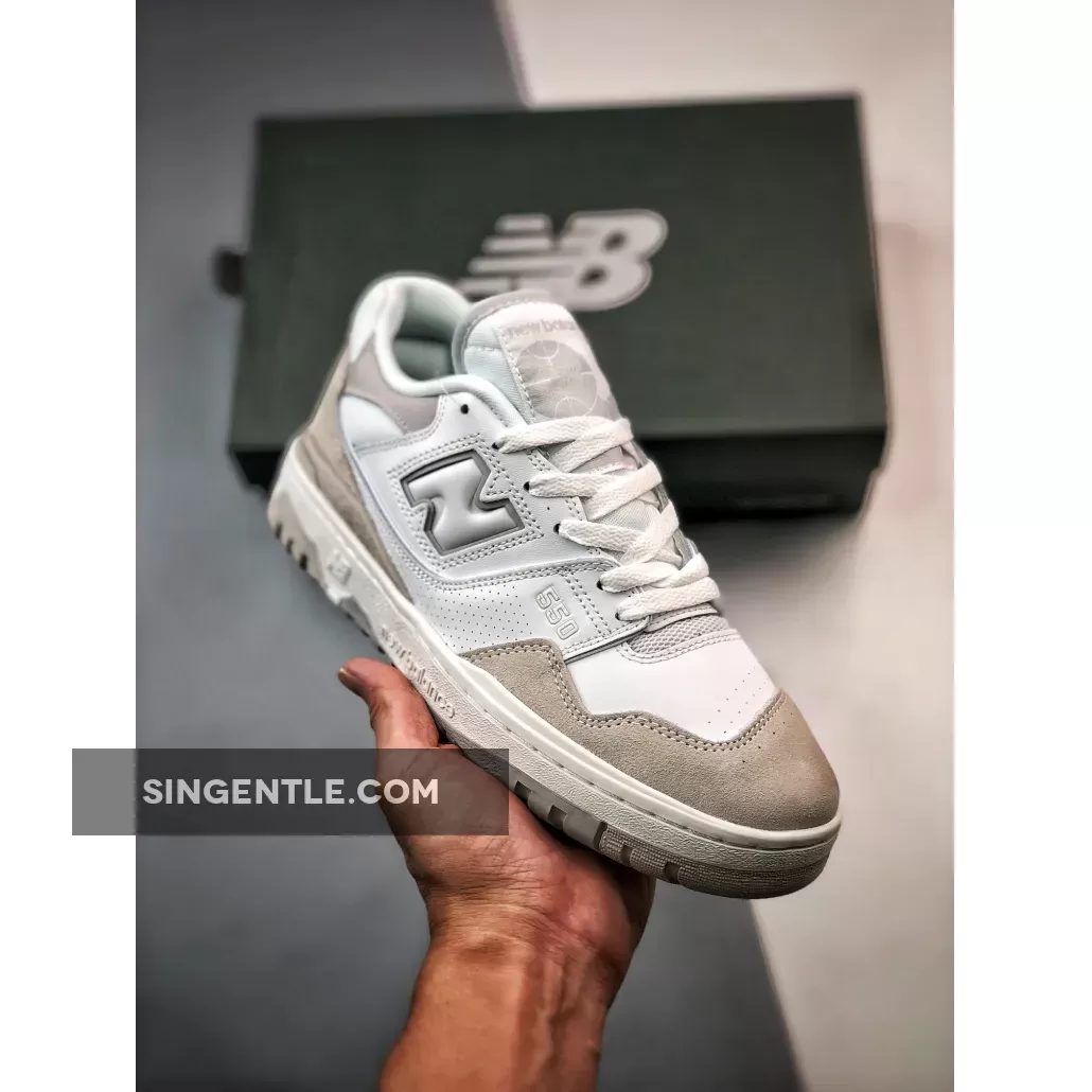 New Balance 550 Grey White Beige #New Balance 550 Oreo Online Store BB550NCB