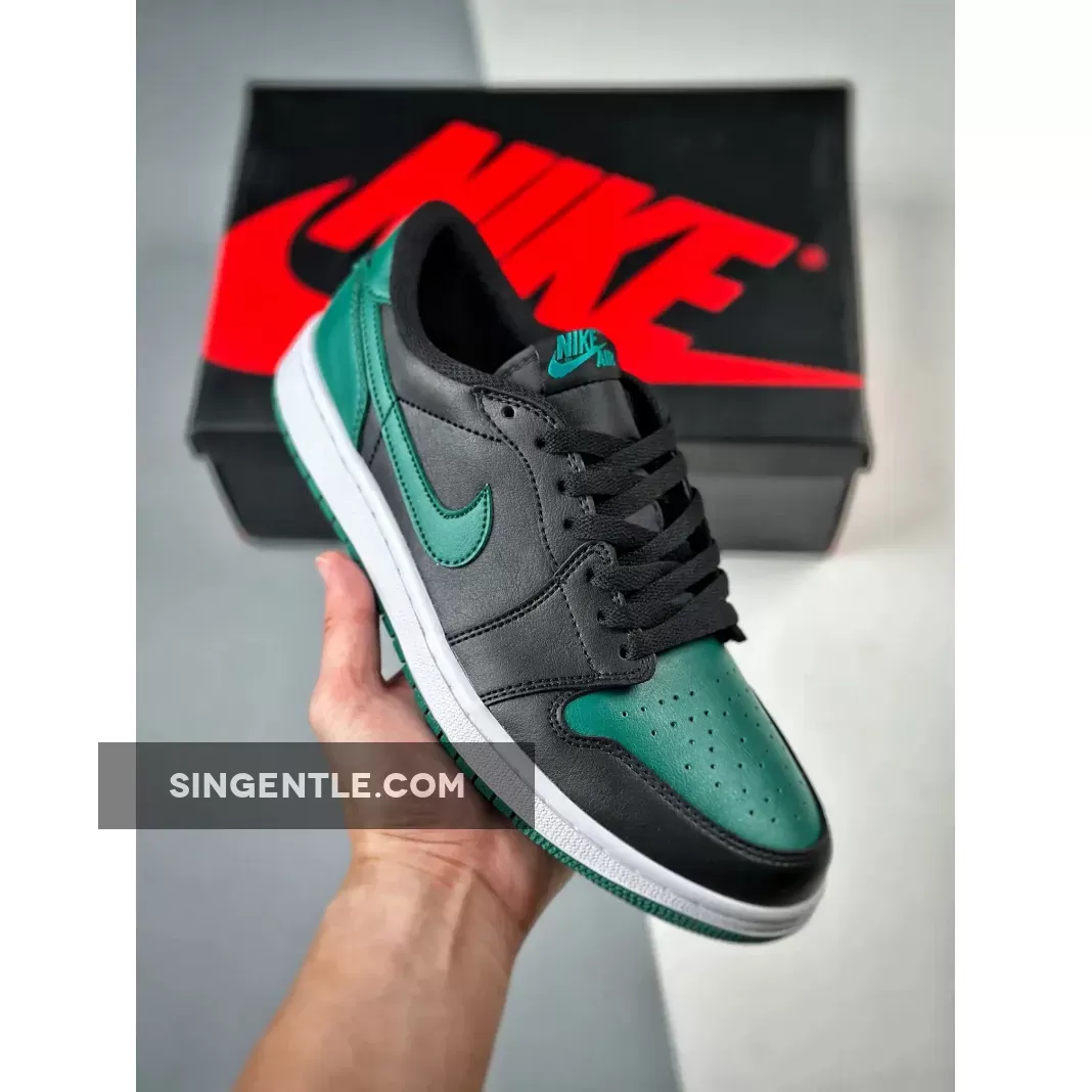 Air Jordan 1 Low OG "Black Gorge Green"