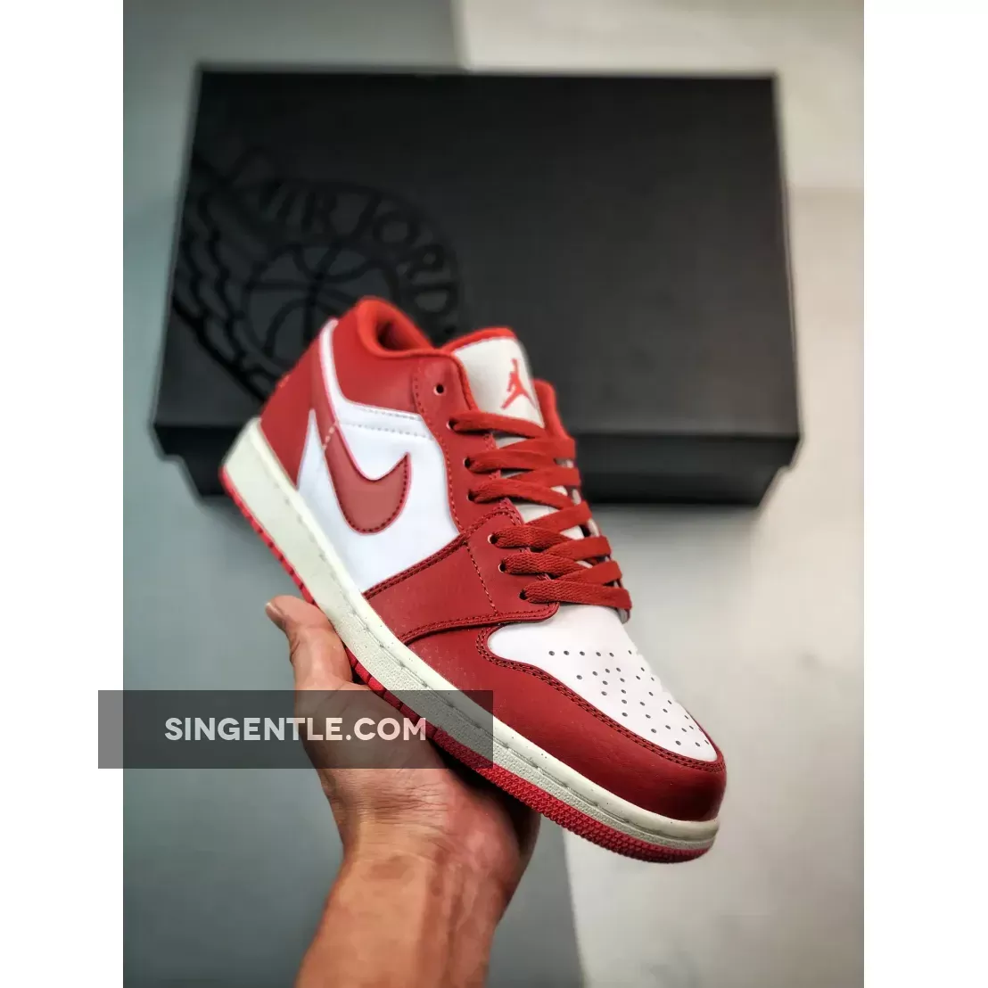 Air Jordan 1 Low White/Dune Red