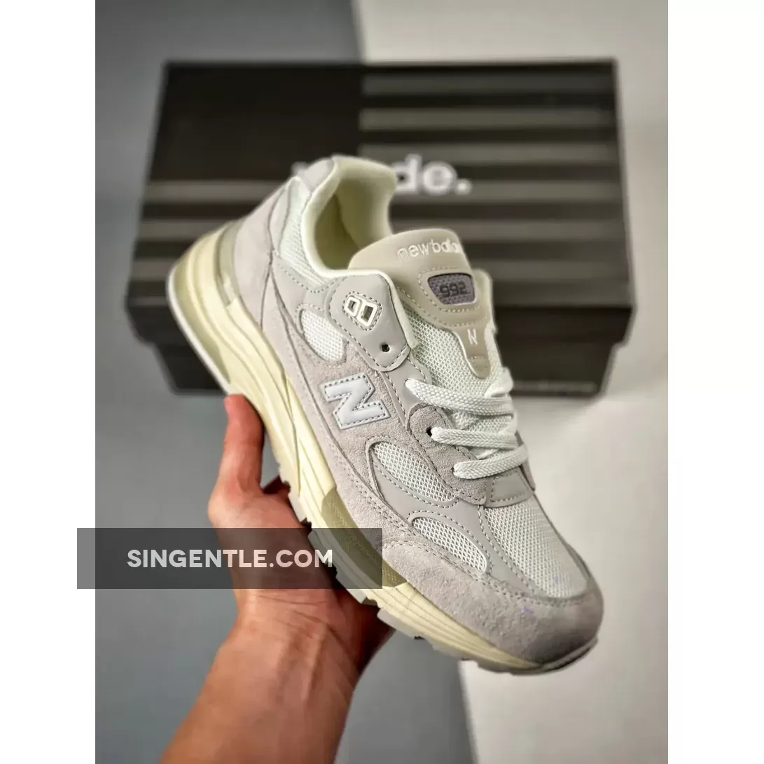 New Balance 992 White Silver