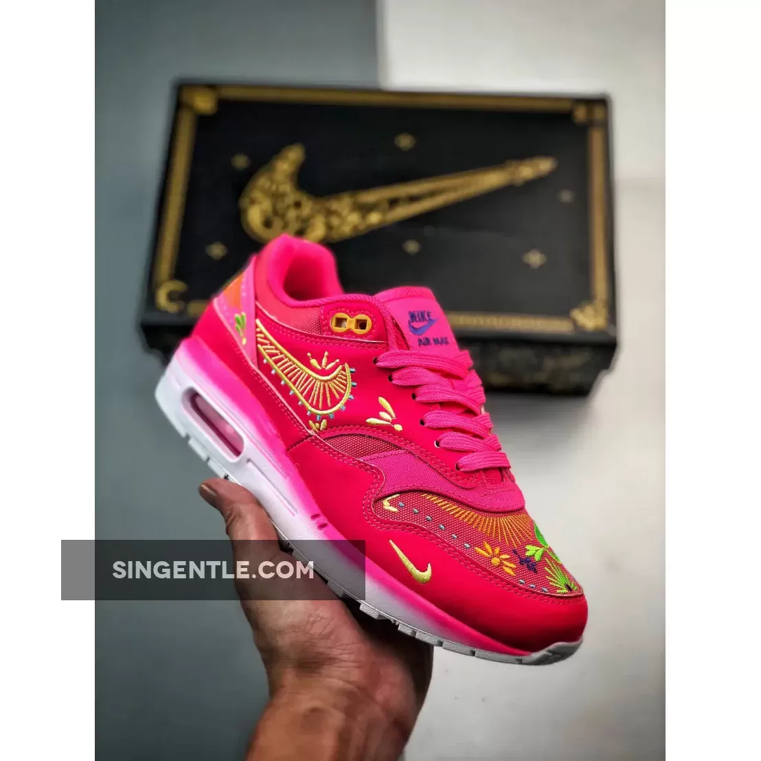 Nike Air Max 1 ‘Dia De Los Muertos’ Hyper Pink/Sail-Yellow