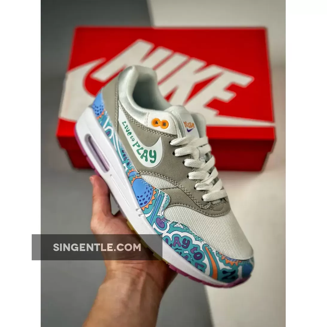 Nike Air Max 1 Golf Play To Live White/Teal-Purple