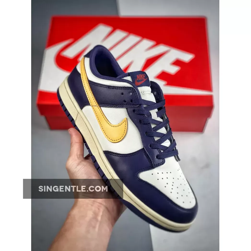 Nike Dunk Low Sail/Coconut Milk-Purple Ink