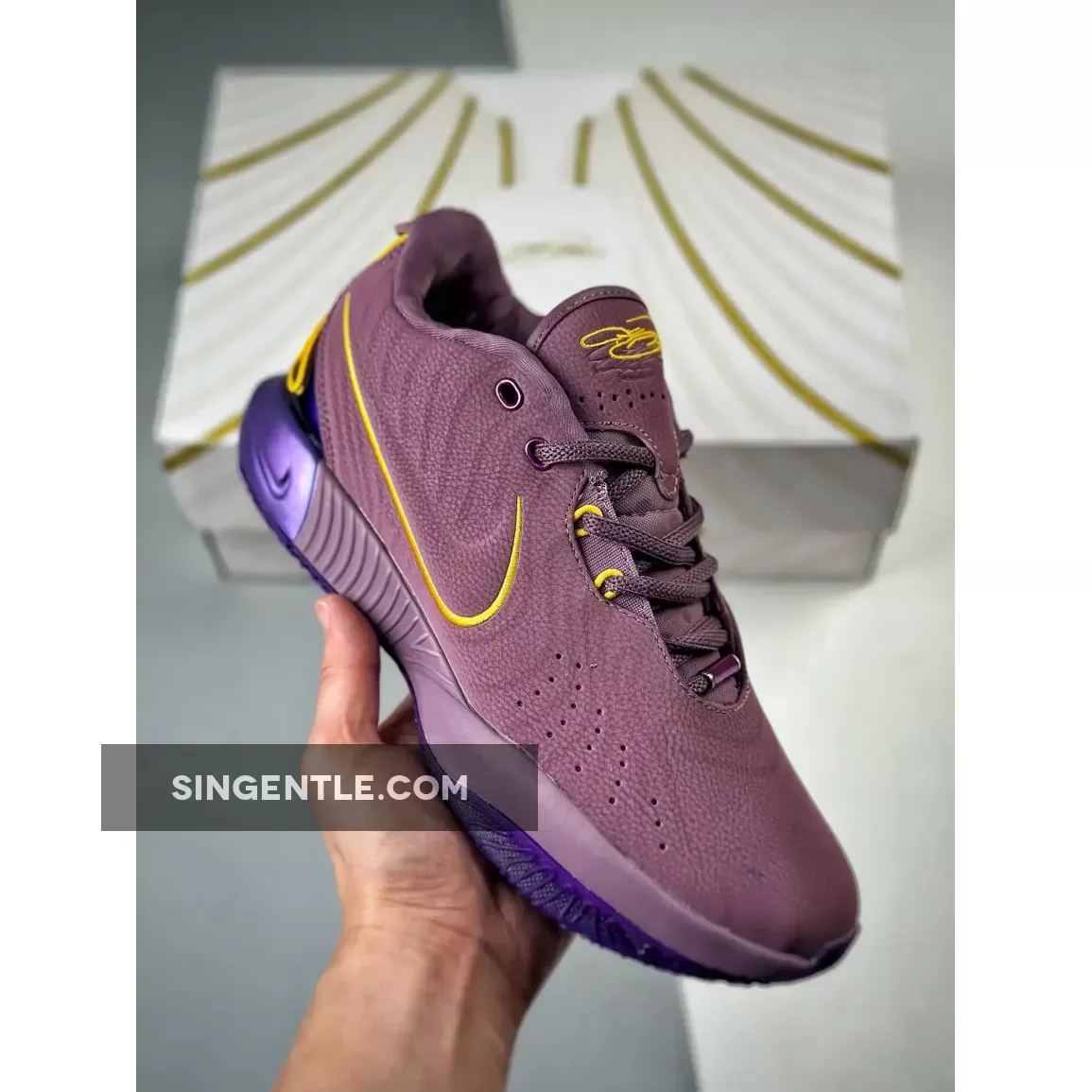 Nike LeBron 21 Violet Dust/Melon Tint-Purple Cosmos