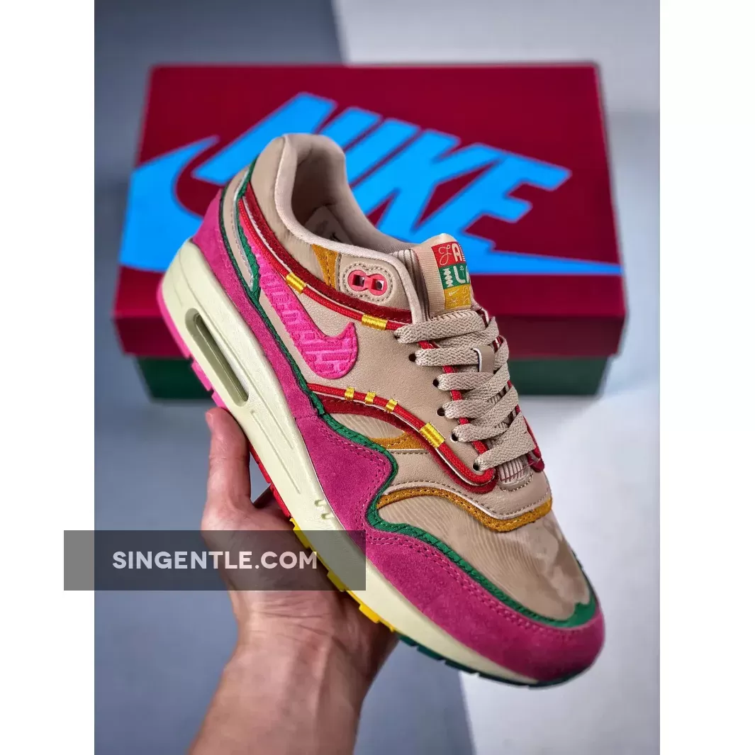 The Familia x Nike Air Max 1 Hemp/Pinksicle-Sanddrift